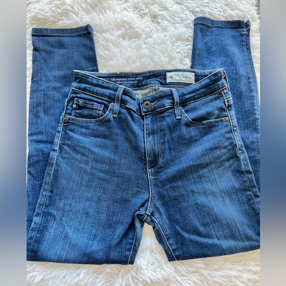 AG The Stevie High-Rise Skinny Ankle Jeans (Sz 25R)